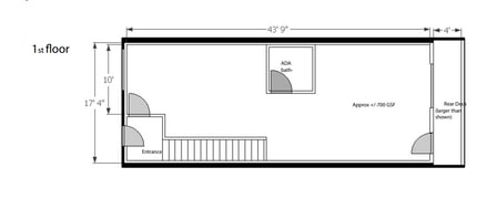 1640 Pine St, Philadelphia, PA for lease Floor Plan- Image 1 of 1