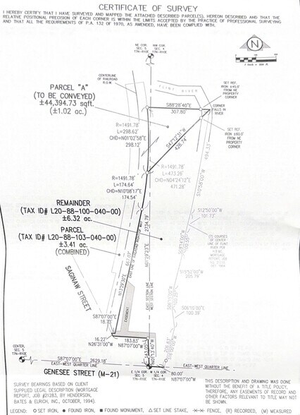 15 N Saginaw St, Lapeer, MI à vendre - Plan cadastral - Image 2 de 2