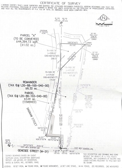 15 N Saginaw St, Lapeer, MI for sale - Plat Map - Image 2 of 2
