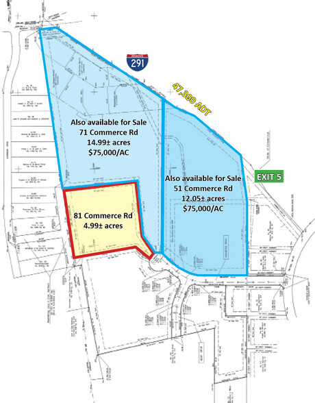 81 Commerce Rd, Manchester, CT à vendre - Plan de site - Image 2 de 2