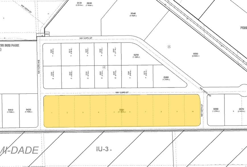 10811-11199 NW 122nd St, Medley, FL à louer - Plan cadastral - Image 2 de 13