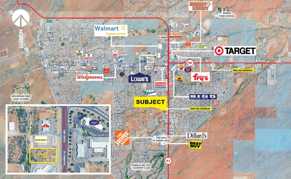 2 AC Hwy 92 Snyder, Sierra Vista, AZ for lease - Aerial - Image 1 of 3