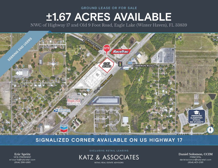 US Highway 17 and Old Foot Rd, Eagle Lake, FL for sale - Building Photo - Image 1 of 3