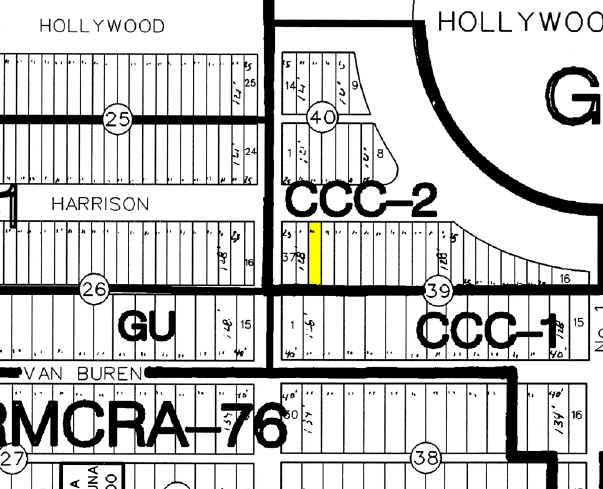 1840 Harrison St, Hollywood, FL for sale - Plat Map - Image 2 of 2