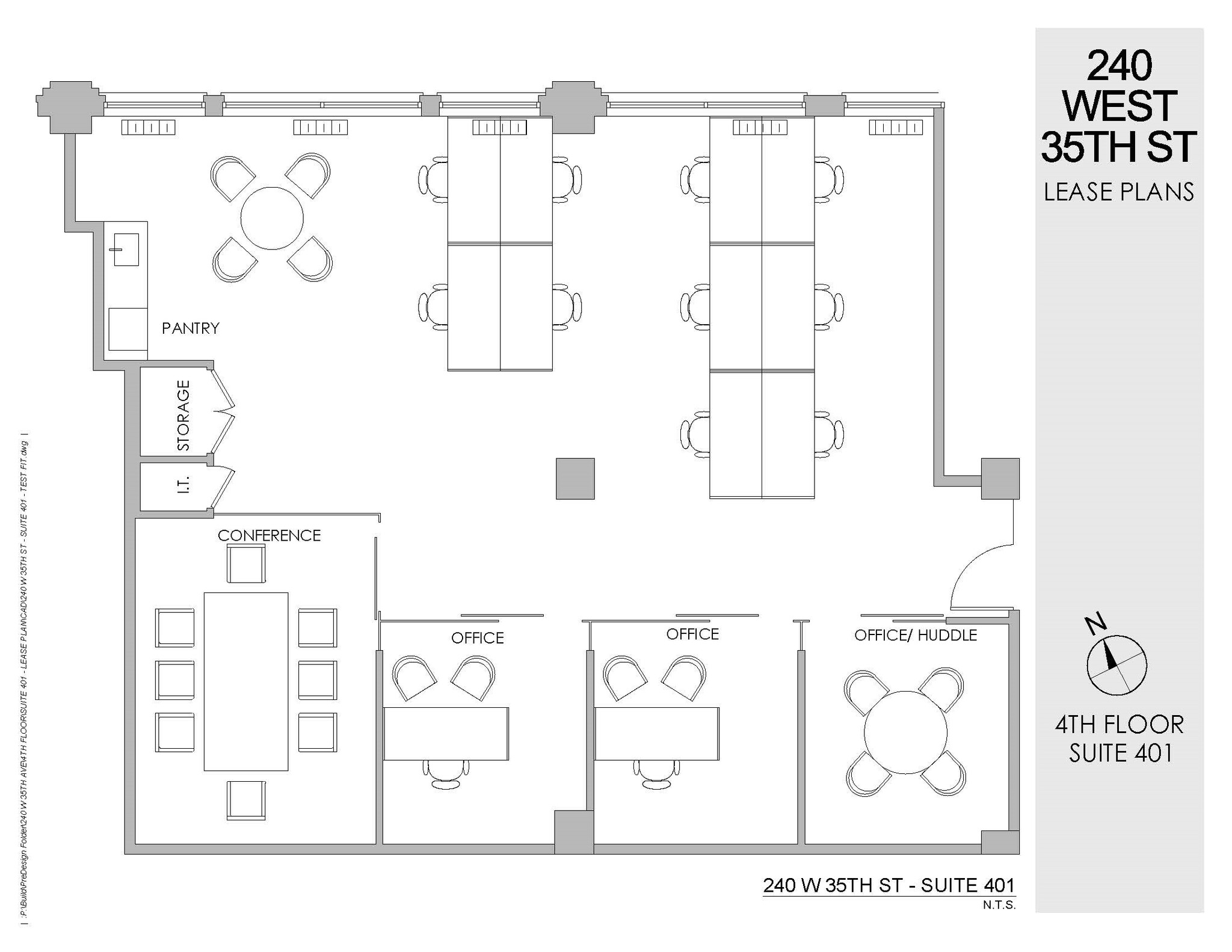 240 W 35th St, New York, NY à louer Plan d  tage- Image 1 de 2