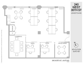 240 W 35th St, New York, NY à louer Plan d  tage- Image 1 de 2