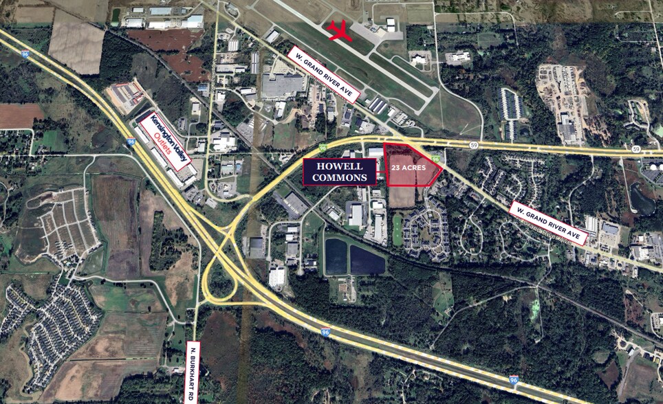 Northeast Corner of Grand River Ave & M-59, Howell, MI à louer - Aérien - Image 2 de 4