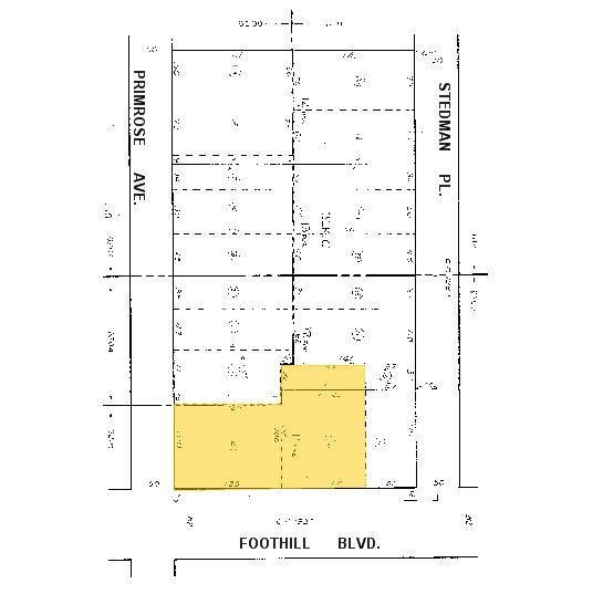 135 W Foothill Blvd, Monrovia, CA à louer - Plan cadastral - Image 3 de 9