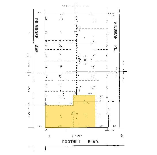 135 W Foothill Blvd, Monrovia, CA for lease - Plat Map - Image 3 of 9