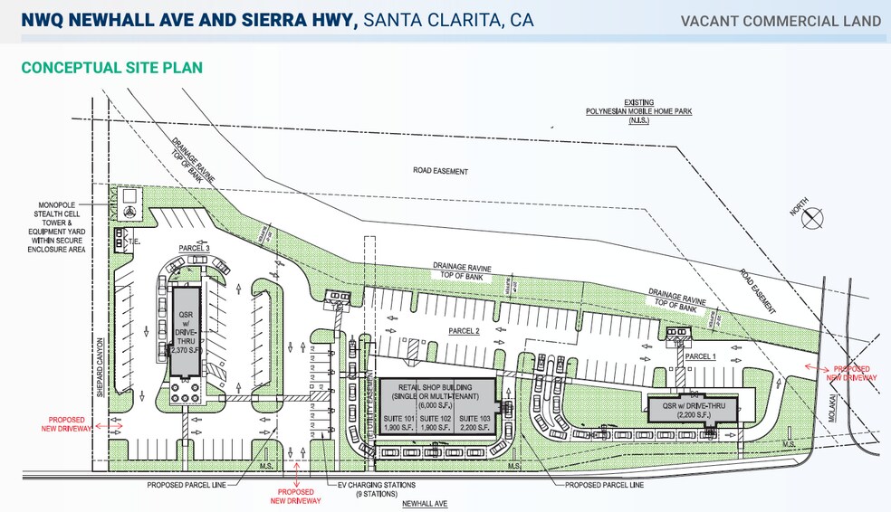 NWQ Newhall Ave & Sierra Hwy, Santa Clarita, CA à louer - Photo du bâtiment - Image 1 de 5