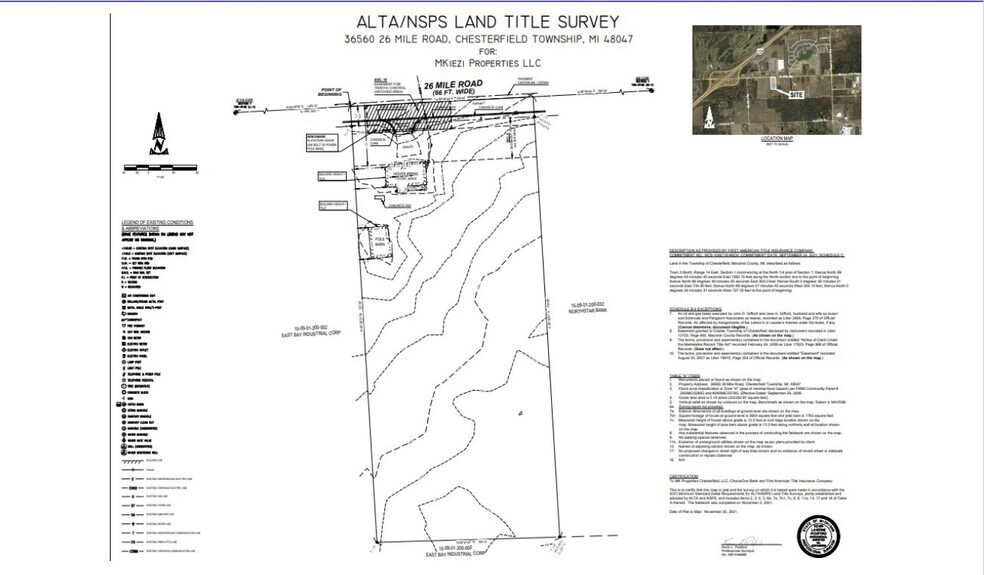 36560 26 Mile Rd, New Baltimore, MI for lease - Plat Map - Image 1 of 3