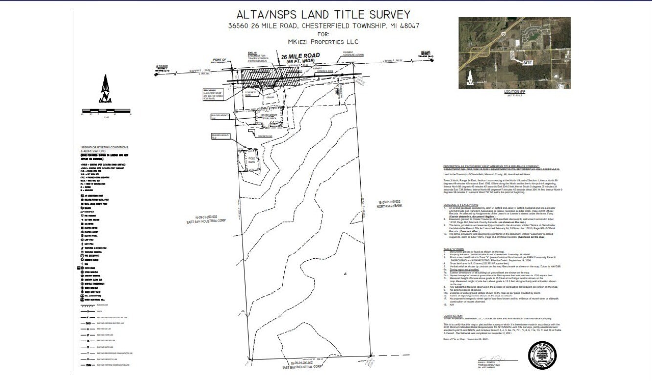 36560 26 Mile Rd, New Baltimore, MI for lease Plat Map- Image 1 of 4