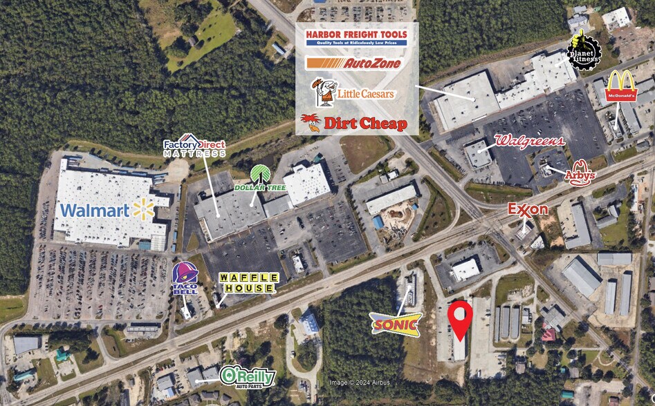 407 US 90 Hwy, Waveland, MS à louer - Aérien - Image 2 de 9