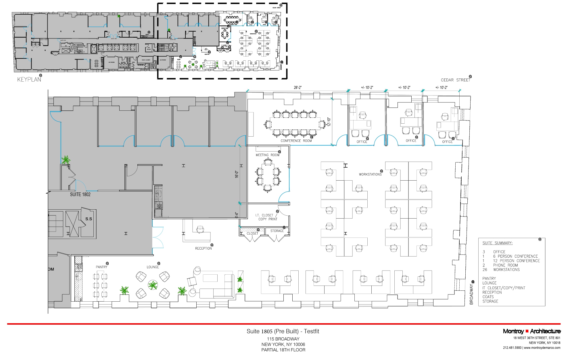 111 Broadway, New York, NY à louer Plan d’étage- Image 1 de 1