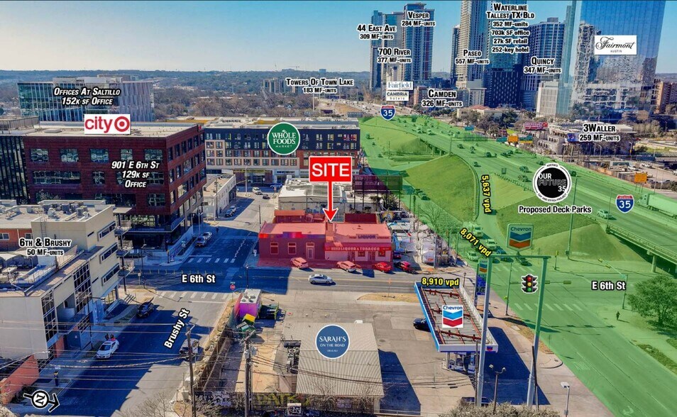 805 E 6th St, Austin, TX for sale - Aerial - Image 3 of 7