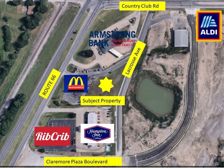 Lacrosse Ave, Claremore, OK à vendre - Aérien - Image 2 de 6