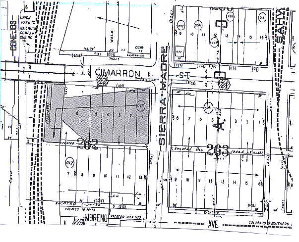 211 W Cimarron St, Colorado Springs, CO for lease - Plat Map - Image 2 of 5