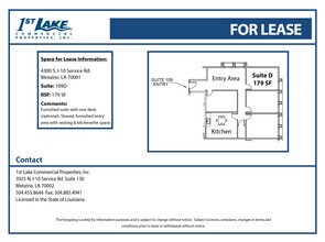4300 S I-10 Service Rd, Metairie, LA à louer Plan d’étage- Image 1 de 1