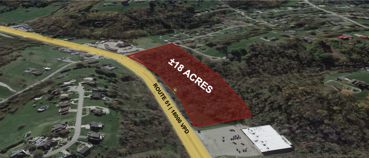 State Route 51, Belle Vernon, PA for lease Aerial- Image 1 of 6