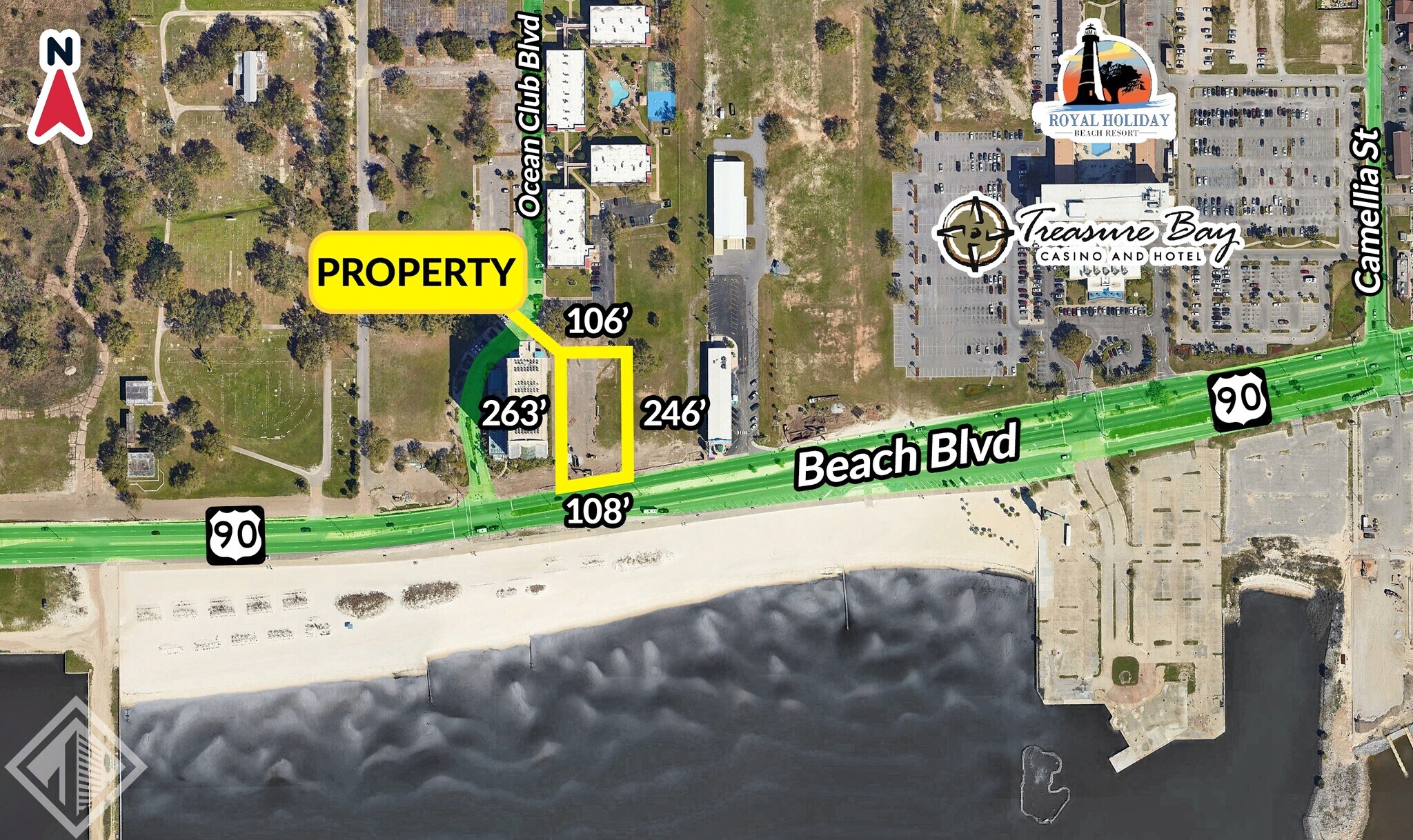 2040 Beach Blvd, Biloxi, MS à vendre Photo du bâtiment- Image 1 de 2