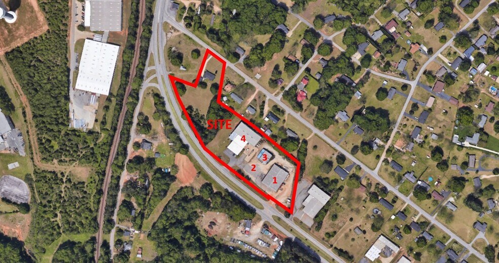 4139 S Church Street Ext, Roebuck, SC à vendre - Aérien - Image 2 de 9