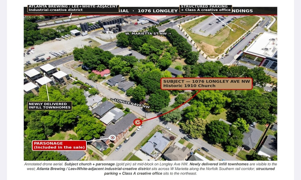 1076 Longley Ave NW, Atlanta, GA à vendre - Photo du bâtiment - Image 3 de 4