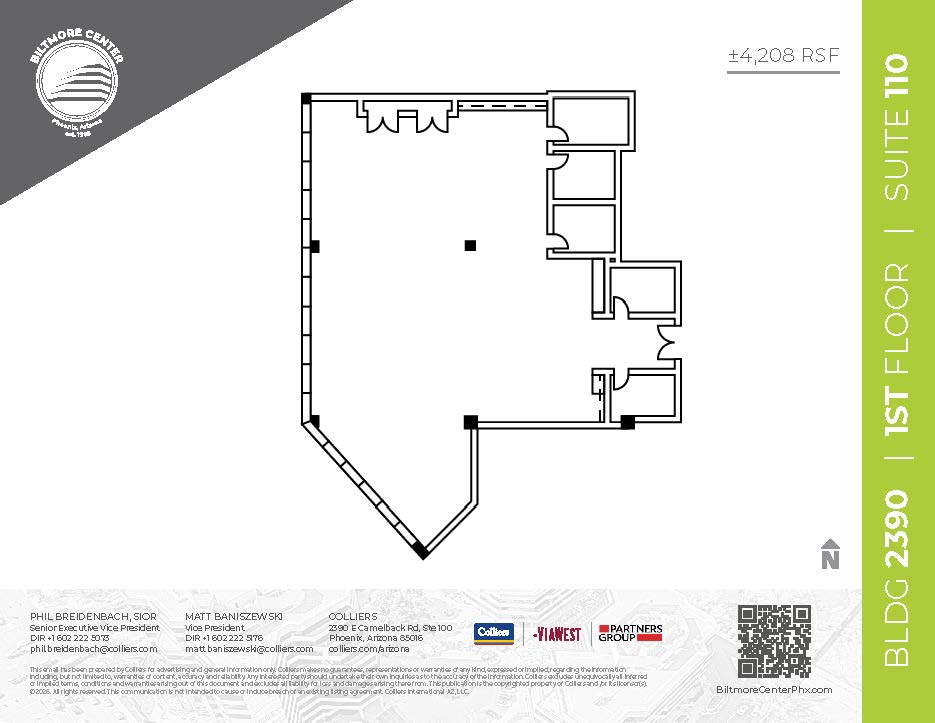 2398 E Camelback Rd, Phoenix, AZ à louer Plan d’étage- Image 1 de 2