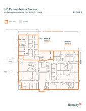 815 Pennsylvania Ave, Fort Worth, TX à louer Plan d’étage- Image 1 de 1