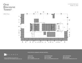 2 S biscayne Blvd, Miami, FL à louer Plan de site- Image 1 de 1