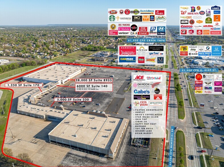 8729-8739 S Memorial Dr, Tulsa, OK for lease - Building Photo - Image 2 of 5