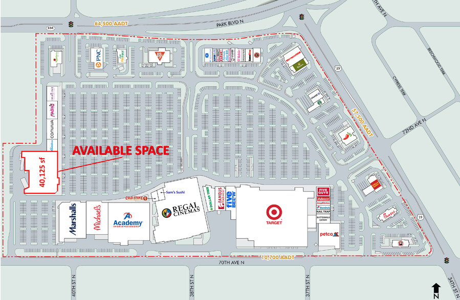 7200 US Highway 19 N, Pinellas Park, FL à louer - Plan de site - Image 1 de 5