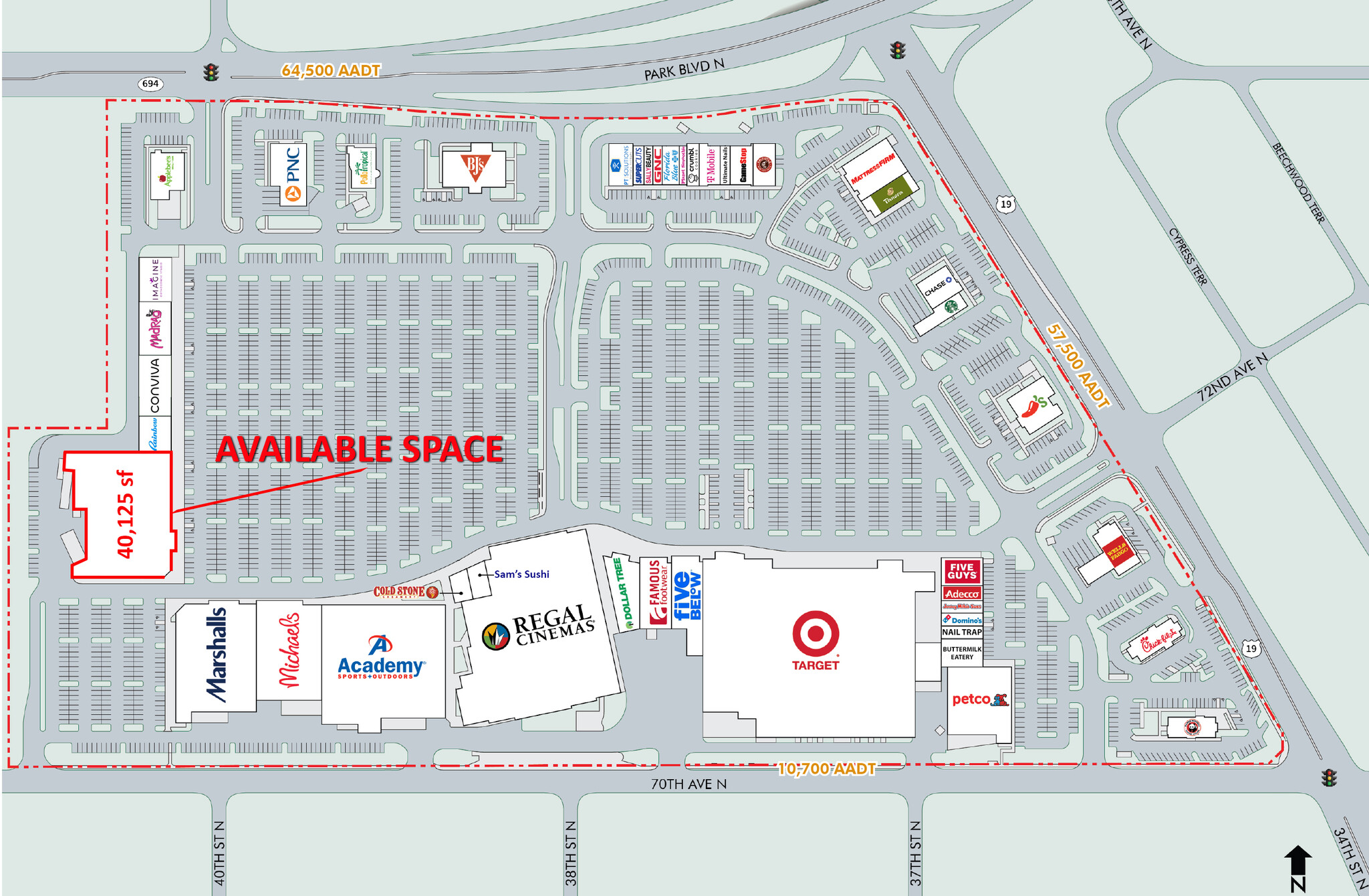 7200 US Highway 19 N, Pinellas Park, FL à louer Plan de site- Image 1 de 6