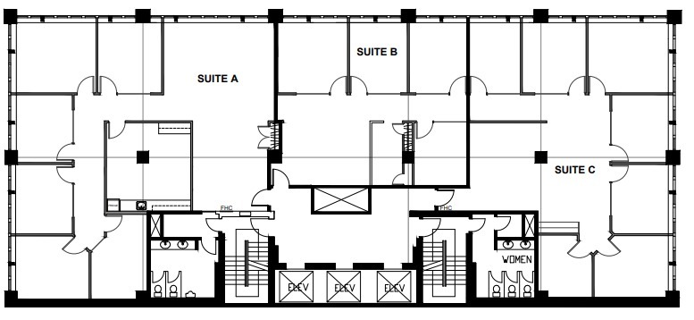 640 8th Ave SW, Calgary, AB à louer Plan d’étage- Image 1 de 1