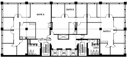 640 8th Ave SW, Calgary, AB à louer Plan d’étage- Image 1 de 1