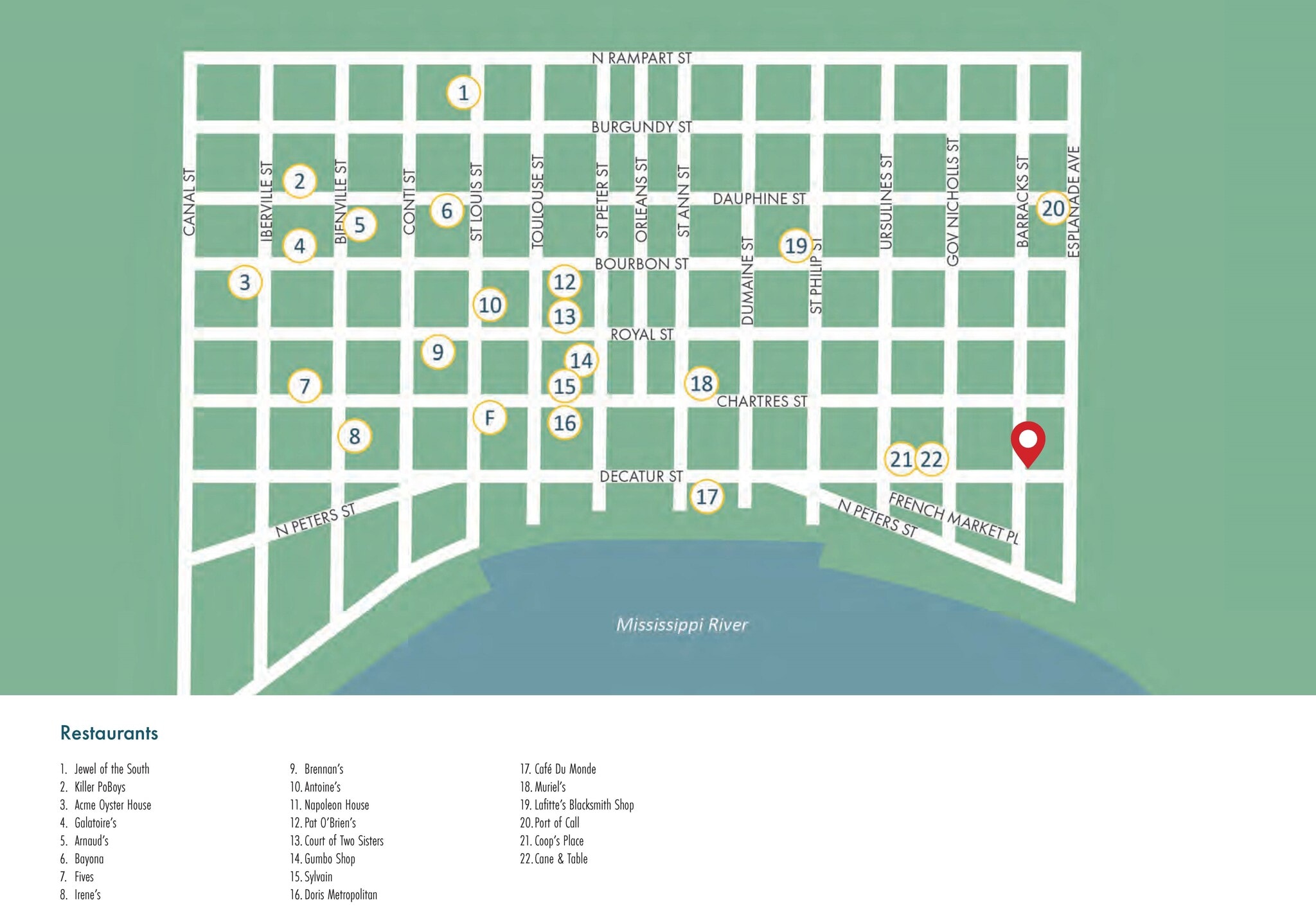 1301 Decatur St, New Orleans, LA à louer Plan de site- Image 1 de 4