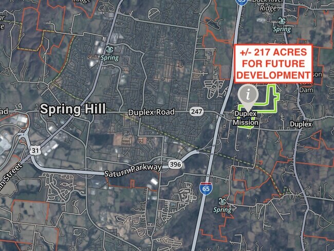 Plus de détails pour 3030 Duplex Rd, Spring Hill, TN - Terrain à vendre