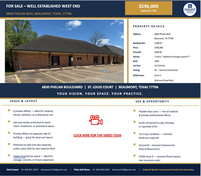 6830 Phelan Blvd, Beaumont, TX à vendre - Photo du bâtiment - Image 1 de 7