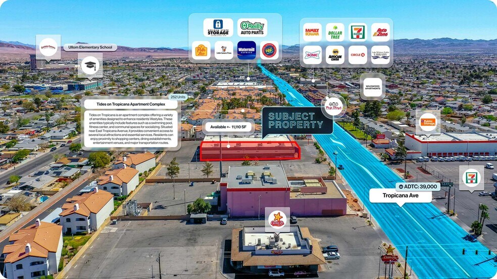 4670 E Tropicana Ave, Las Vegas, NV à vendre - Photo du bâtiment - Image 2 de 2