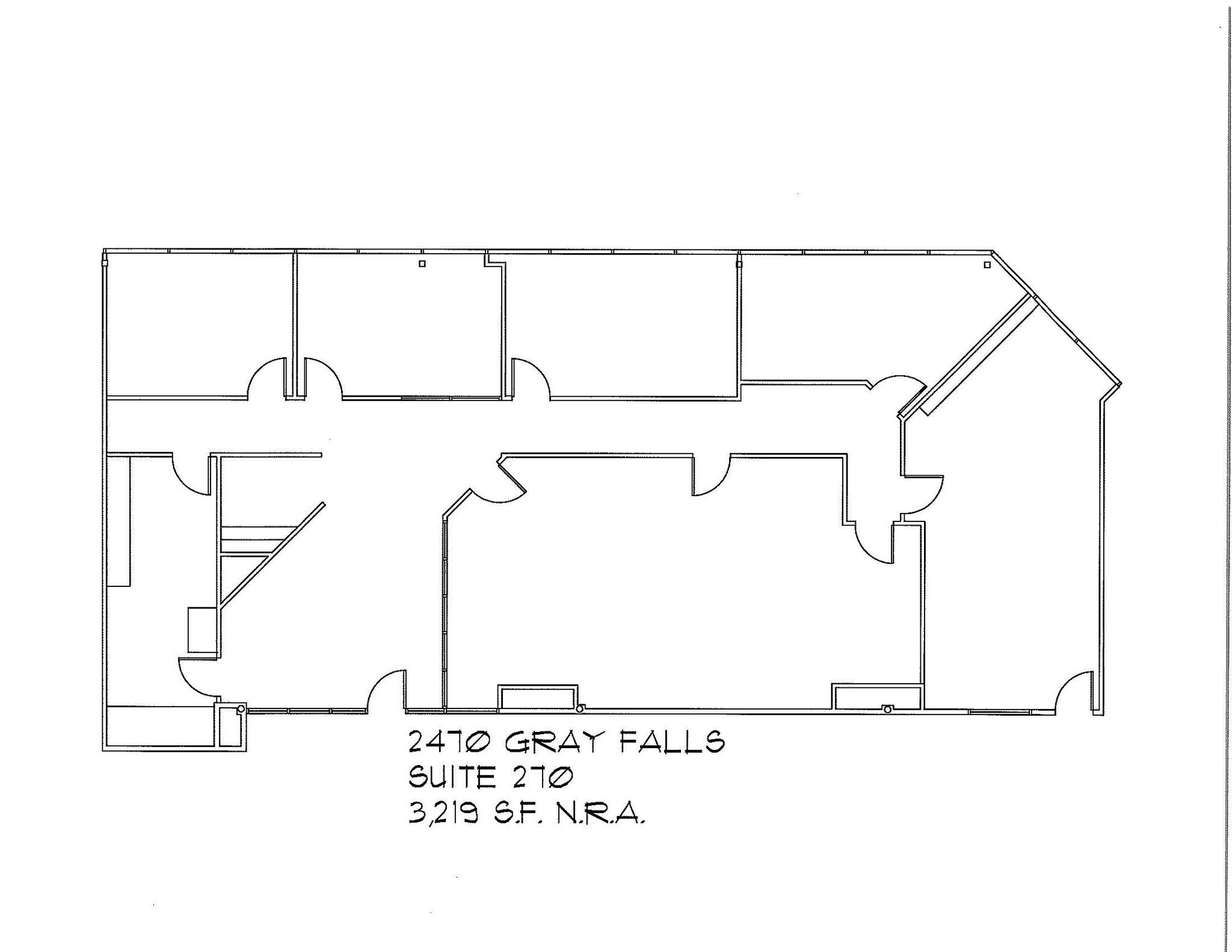 2470 Gray Falls Dr, Houston, TX for lease Floor Plan- Image 1 of 1