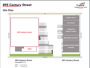 891-895 Century St, Winnipeg, MB à louer Plan de site- Image 2 de 2