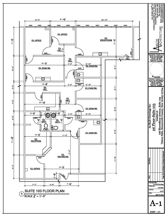 776 Shrewsbury Ave, Tinton Falls, NJ à louer Plan d  tage- Image 1 de 1