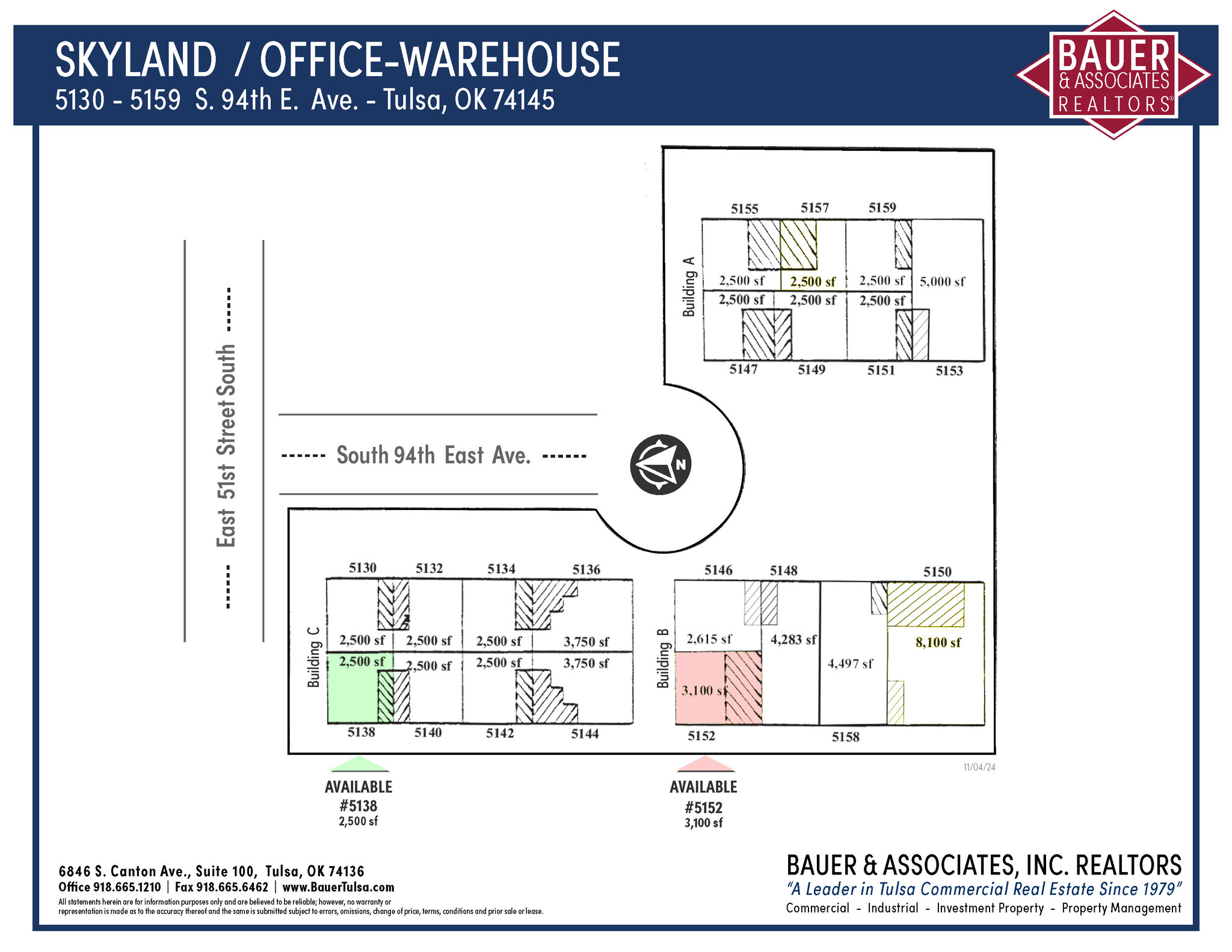 5130-5159 S 94th East Ave, Tulsa, OK for lease Site Plan- Image 1 of 1