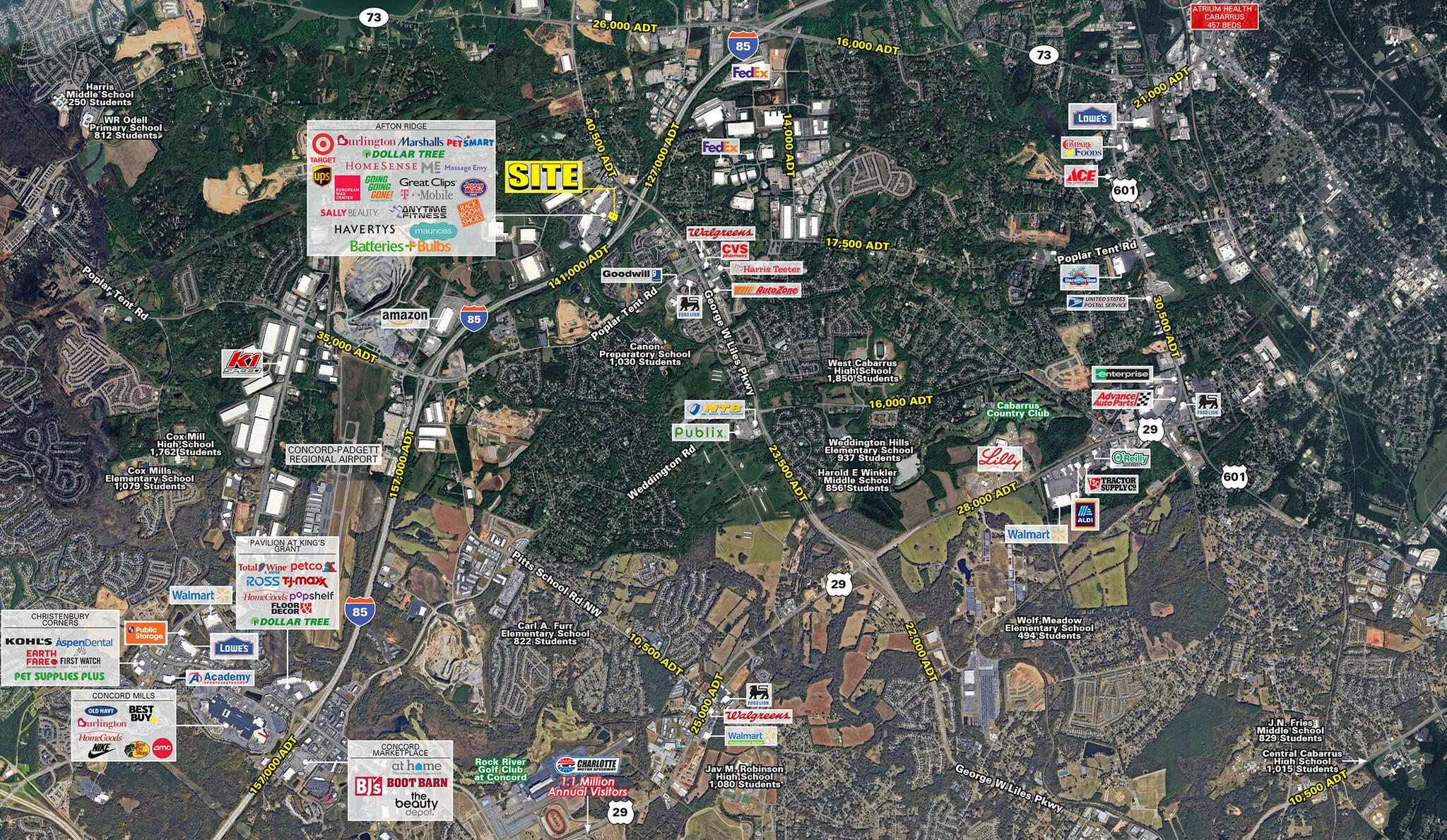 6109 Bayfield Pky, Concord, NC for lease Aerial- Image 1 of 8