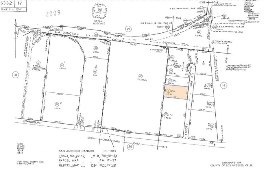 6111 Scott Way, Commerce, CA for lease - Plat Map - Image 2 of 12