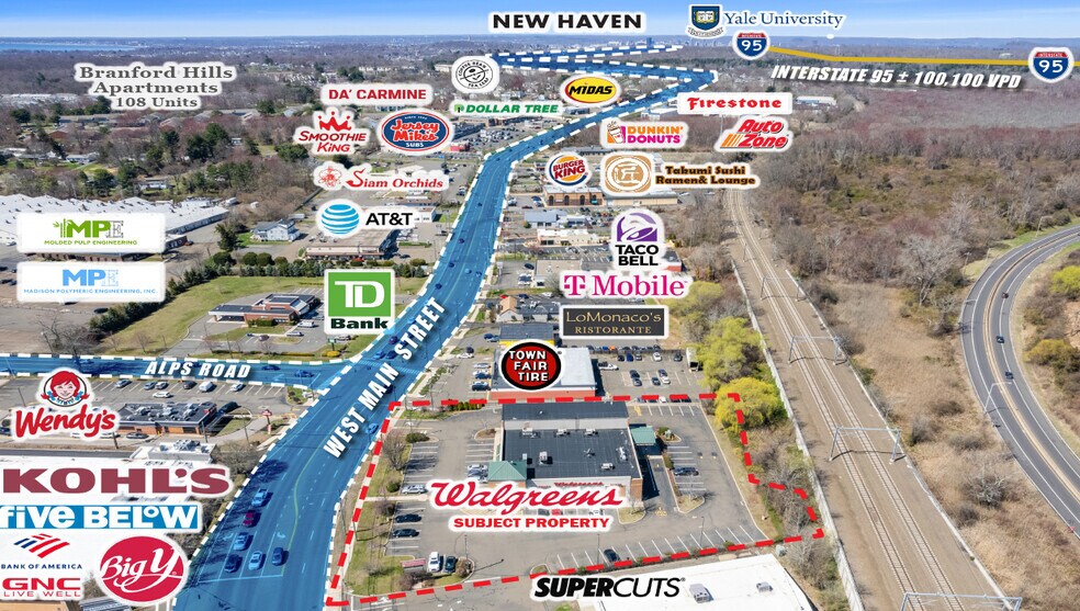 1036 W Main St, Branford, CT à vendre - Photo du bâtiment - Image 2 de 2