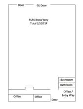 4570-4576 Brass Way, Dallas, TX à louer Plan d’étage- Image 1 de 1