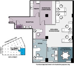 1150 Connecticut Ave NW, Washington, DC for lease Floor Plan- Image 1 of 1