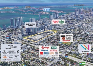 3401 N Miami Ave, Miami, FL - Aérien Vue de la carte