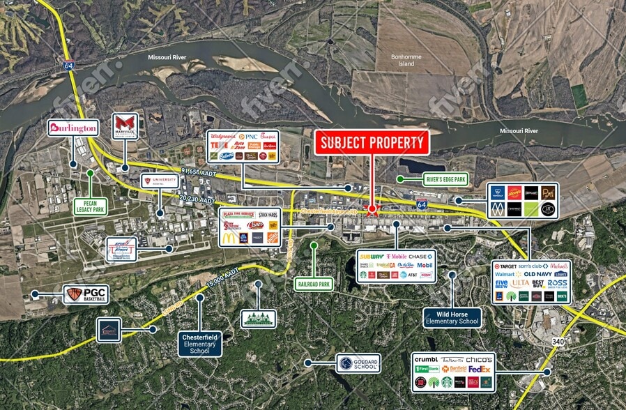 2 McBride and Son Center Dr, Chesterfield, MO for sale - Aerial - Image 2 of 4