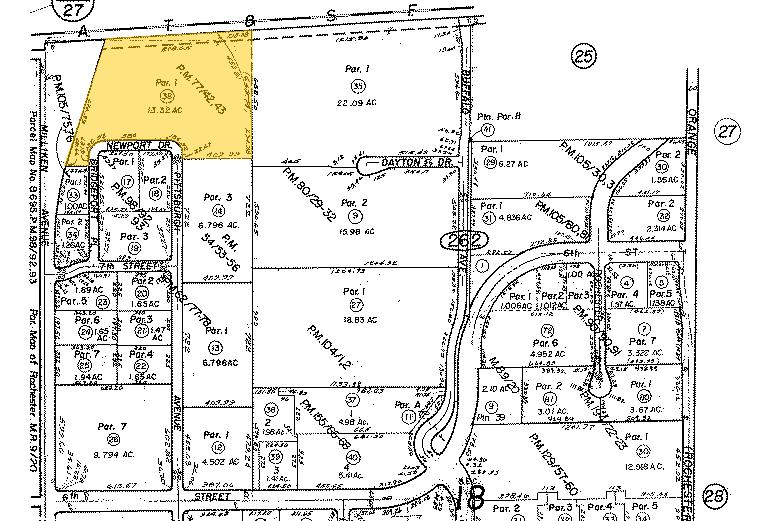 11400 Newport Dr, Rancho Cucamonga, CA à louer - Plan cadastral - Image 2 de 7
